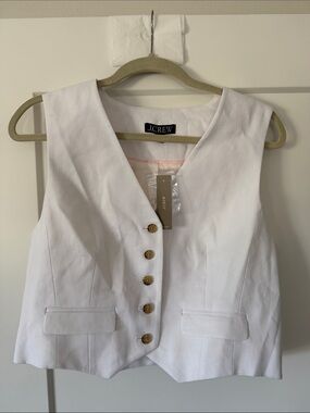 J. Crew White Womens vest